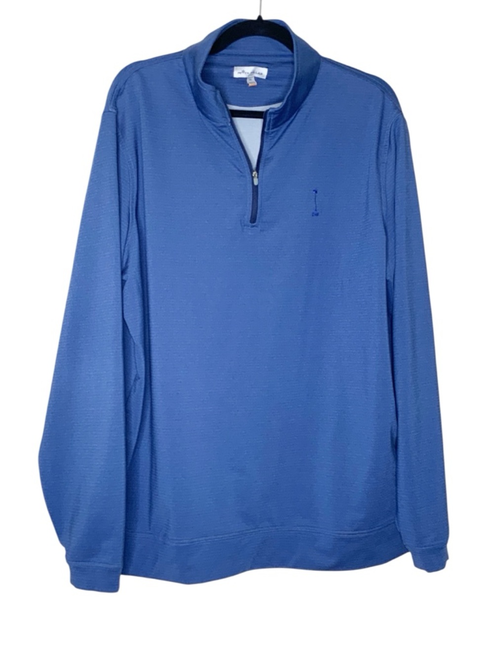 Peter Millar Royal Blue Half-Zip Pullover Sweater - Picture 2 of 2
